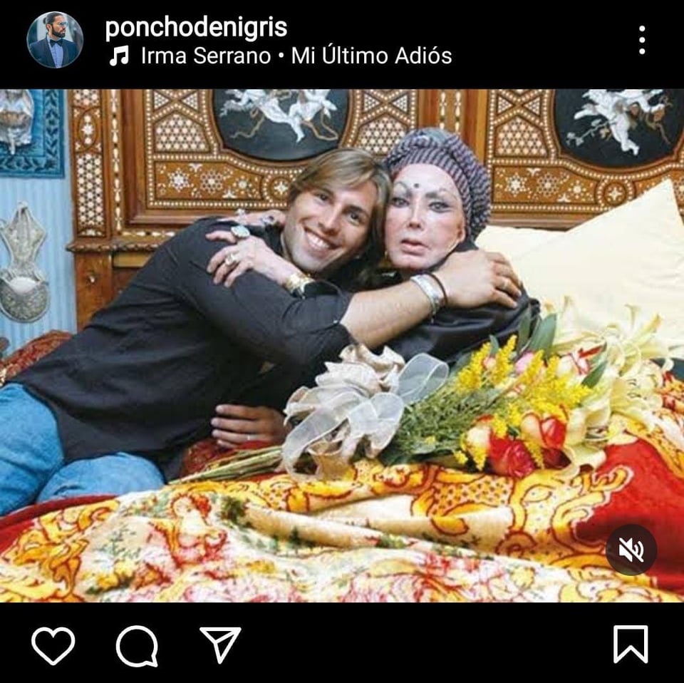 Poncho De Nigris se despidió de la mujer, pero no reveló de qué murió
