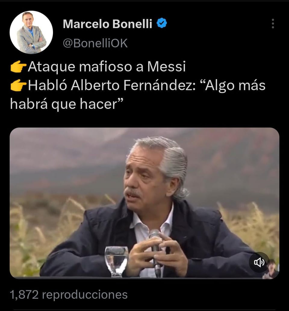 Presidente de Argentina rompe el silencio tras ataque a Messi en Rosario