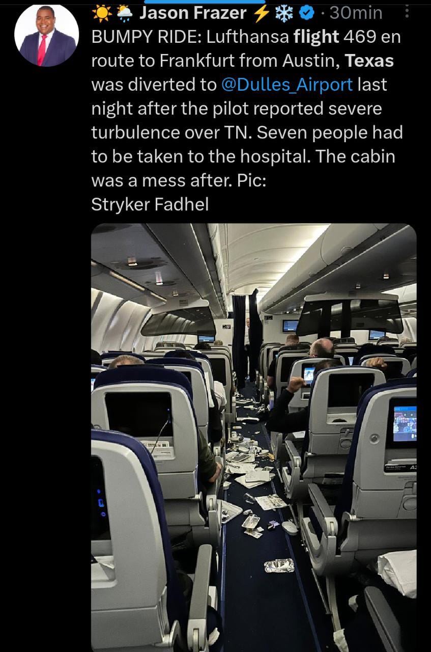 Otro vuelo con turbulencia dejó múltiples heridos en Frankfurt