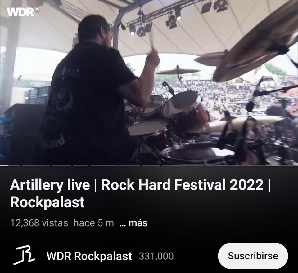 Muere Josua Madsen baterista de ARTILLERY a la edad de 45 años