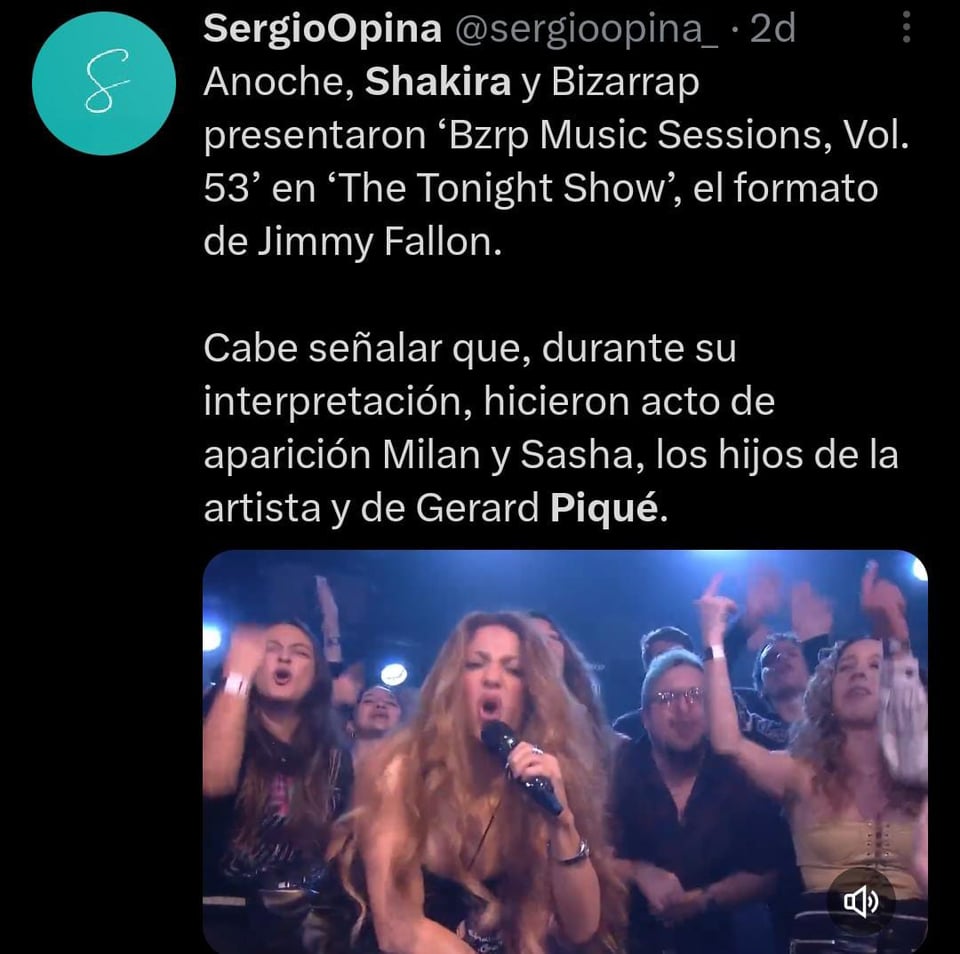 Mientras el español se encuentra molesto, la colombiana disfruta presentándose en programas como el de Jimmy Fallon