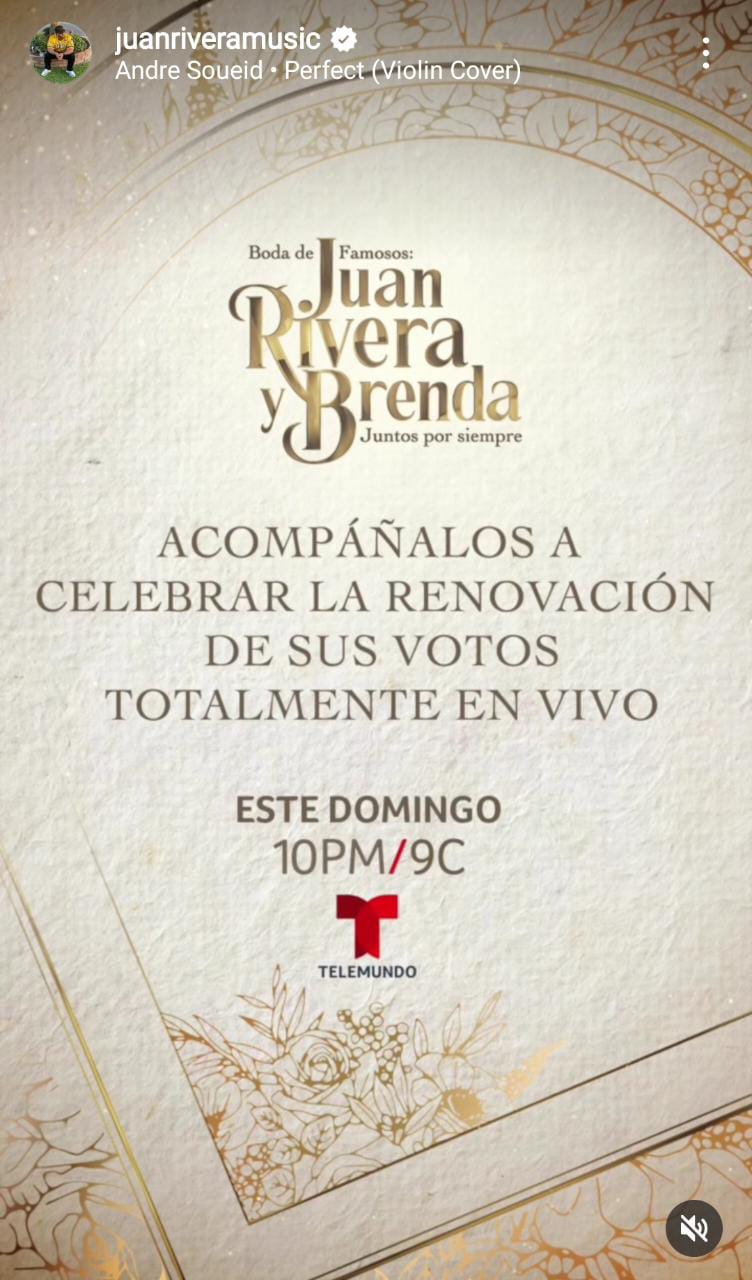 Juan Rivera reacts to criticism of his televised renewal of vows with his wife Brenda