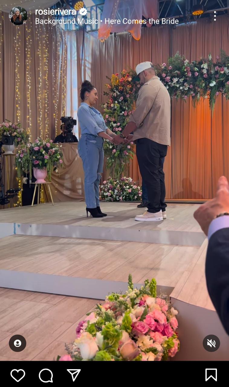 Juan Rivera renueva sus votos junto a su esposa Brenda y Rosie comparte video del ensayo