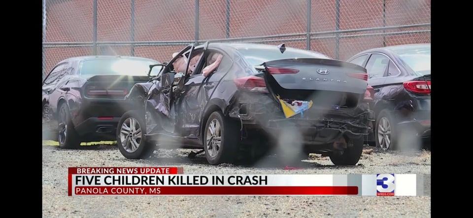 Accidente automovilístico en EEUU dejó cuatro niños muertos en Mississippi
