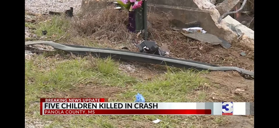 Accidente automovilístico en EEUU dejó cuatro niños y un adulto muertos en Mississippi