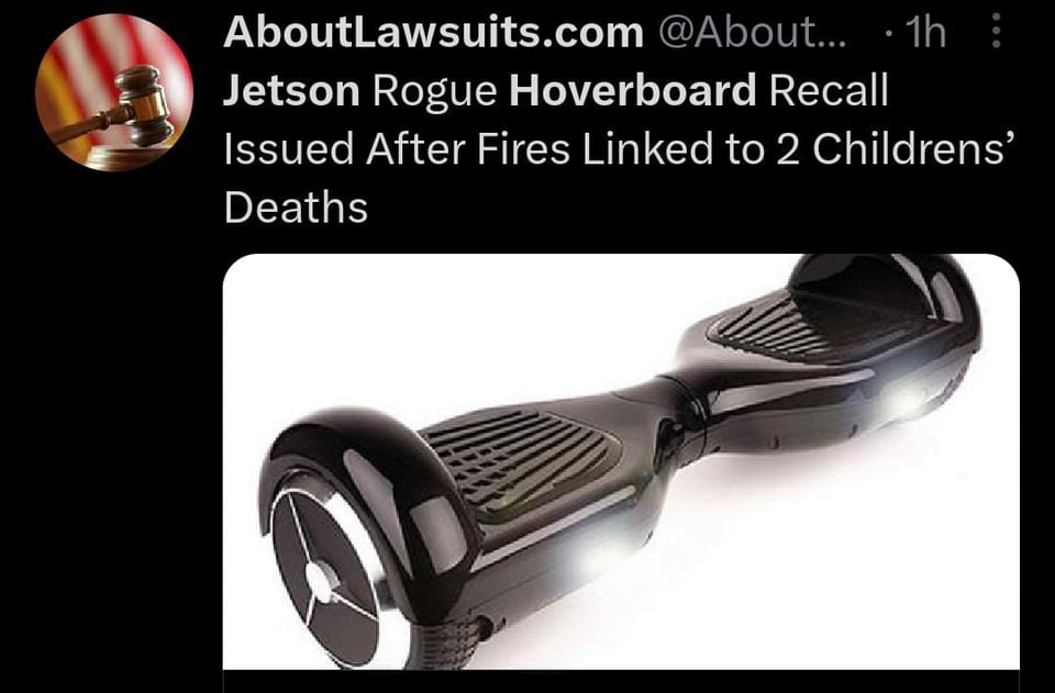 Emiten recall de miles hoverboards por peligrosos