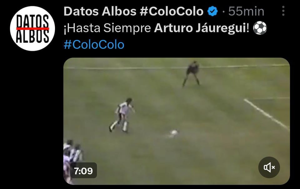 Muere el futbolista chileno Arturo Jáuregui y aficionados comienzan a mandar sus mensajes de despedida
