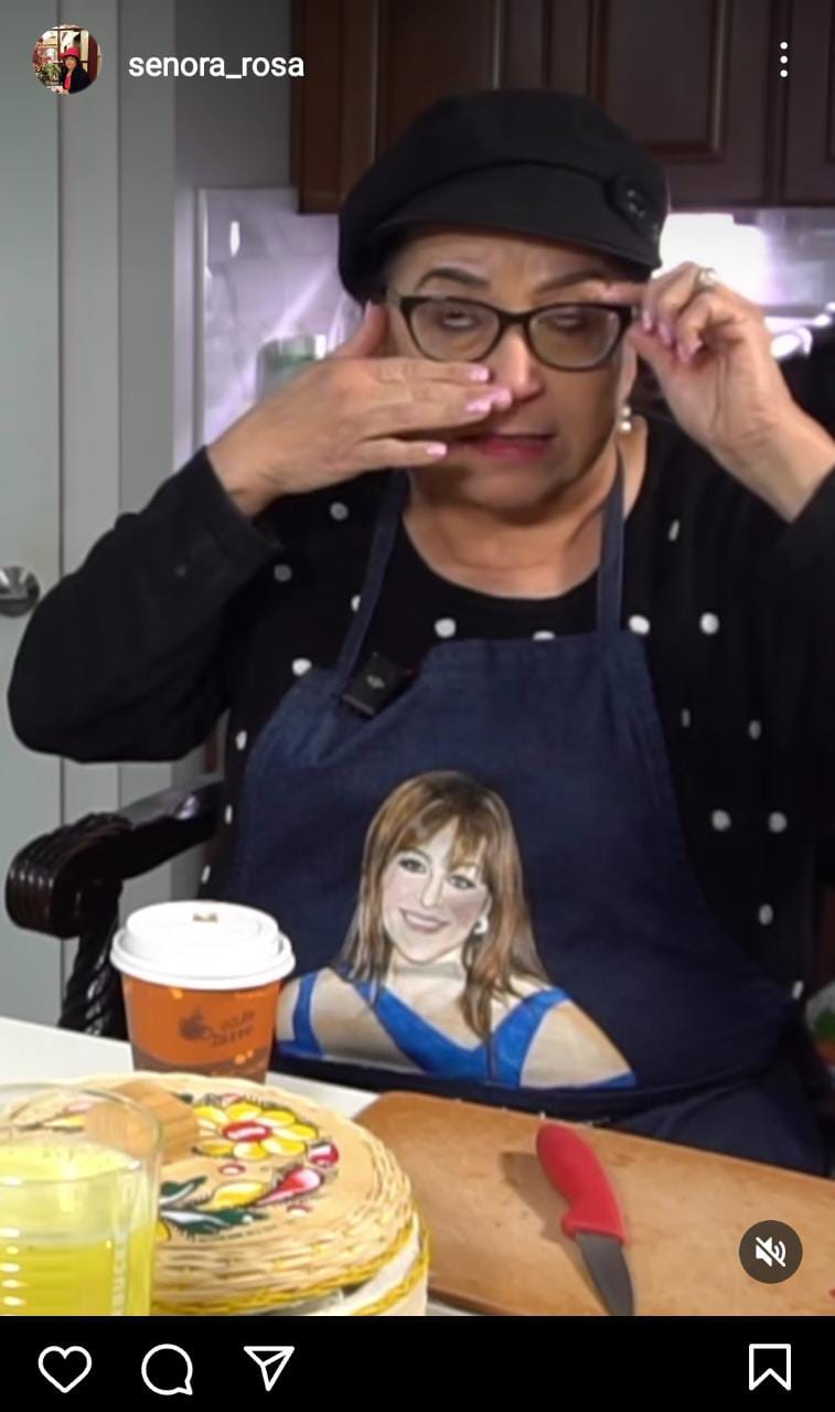 La señora Rosa Rivera rompe en llanto en las redes sociales