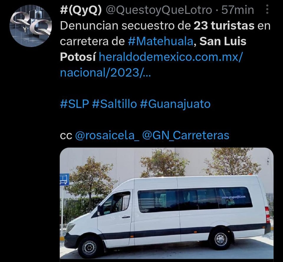 Denuncian secuestro de 23 turistas en México: familia de las víctimas reciben llamadas