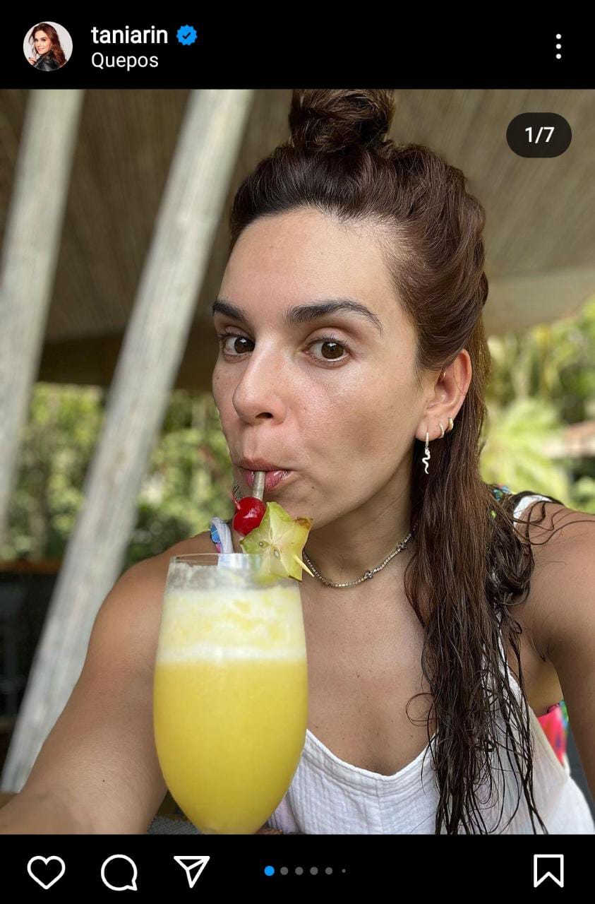 Se relajó en una playa en Costa Rica