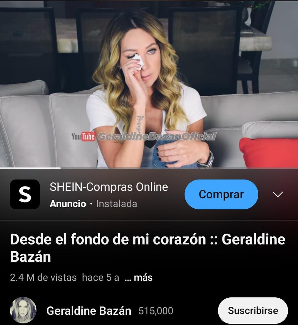 Geraldine Bazán se muestra de luto tras la muerte de ser querido