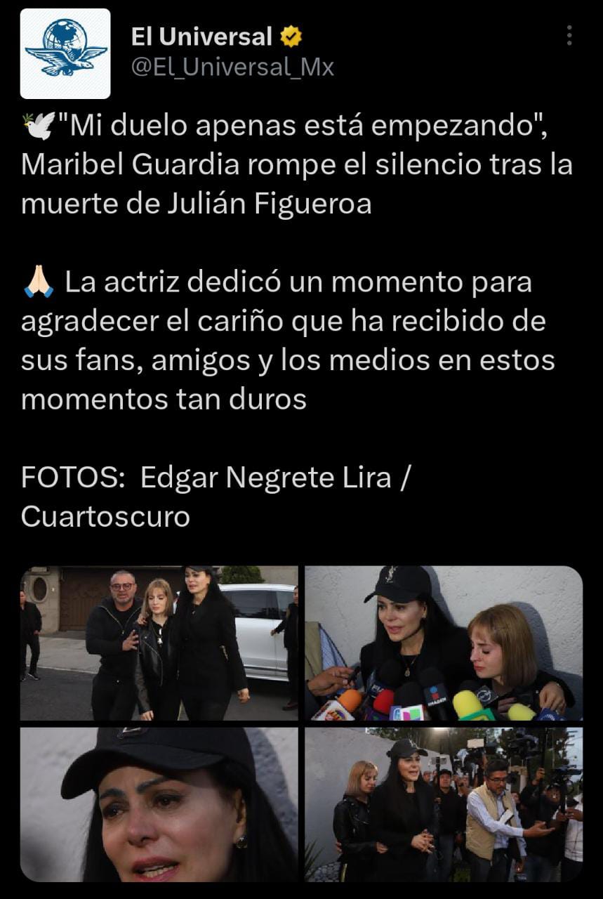 Imelda Tuñón, viuda de Julián Figueroa anuncia decisión relacionada a Maribel Guardia
