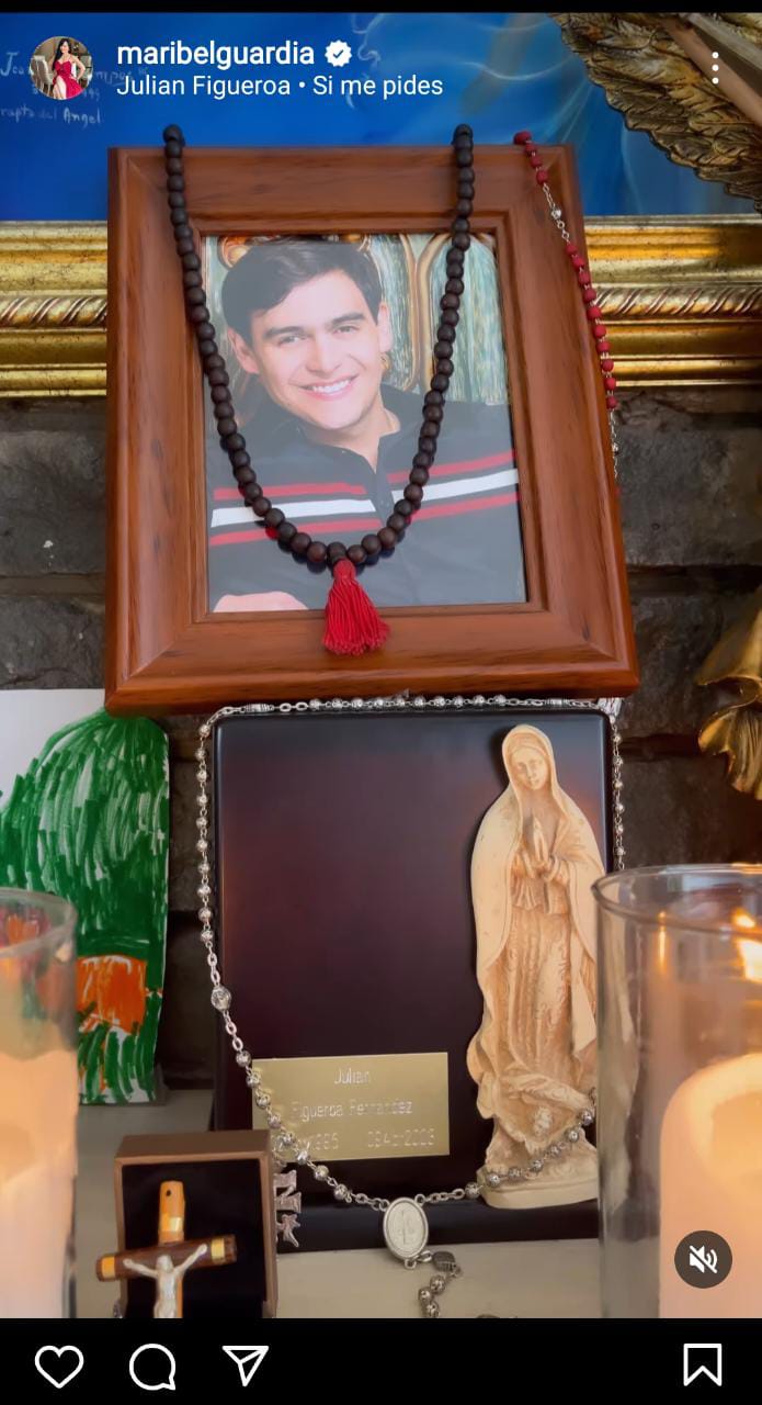 He showed the urn in which his son's ashes are found