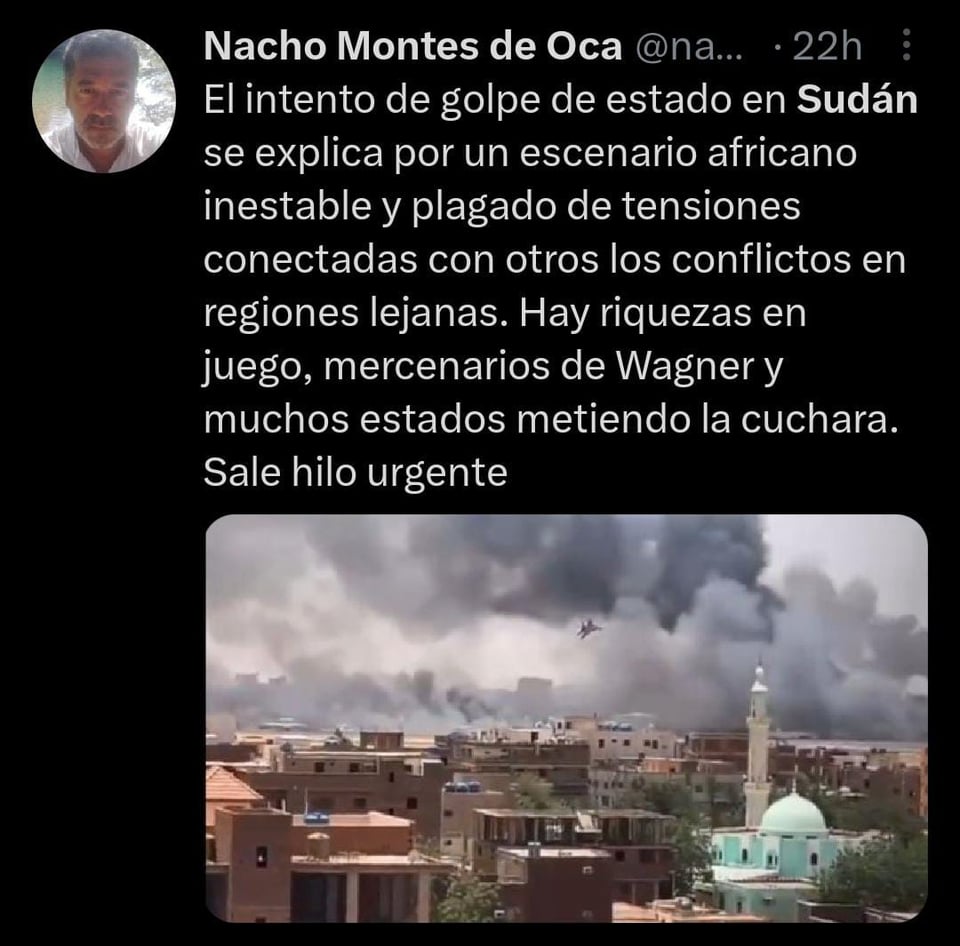 Realizan cese al fuego en medio del levantamiento armado en Sudán
