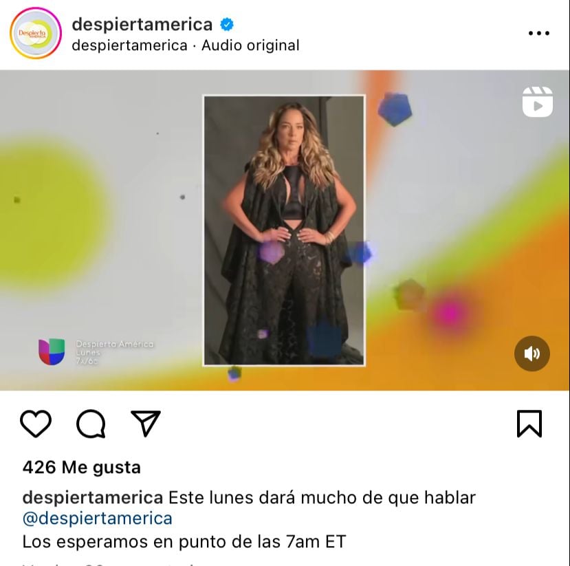 La exconductora de Telemundo comparte exclusiva con la 'competencia'