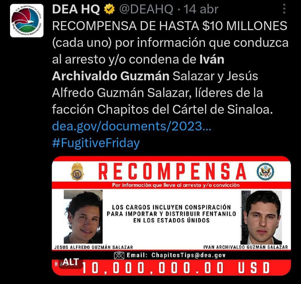 Ofrecen millonaria recompensa por su captura