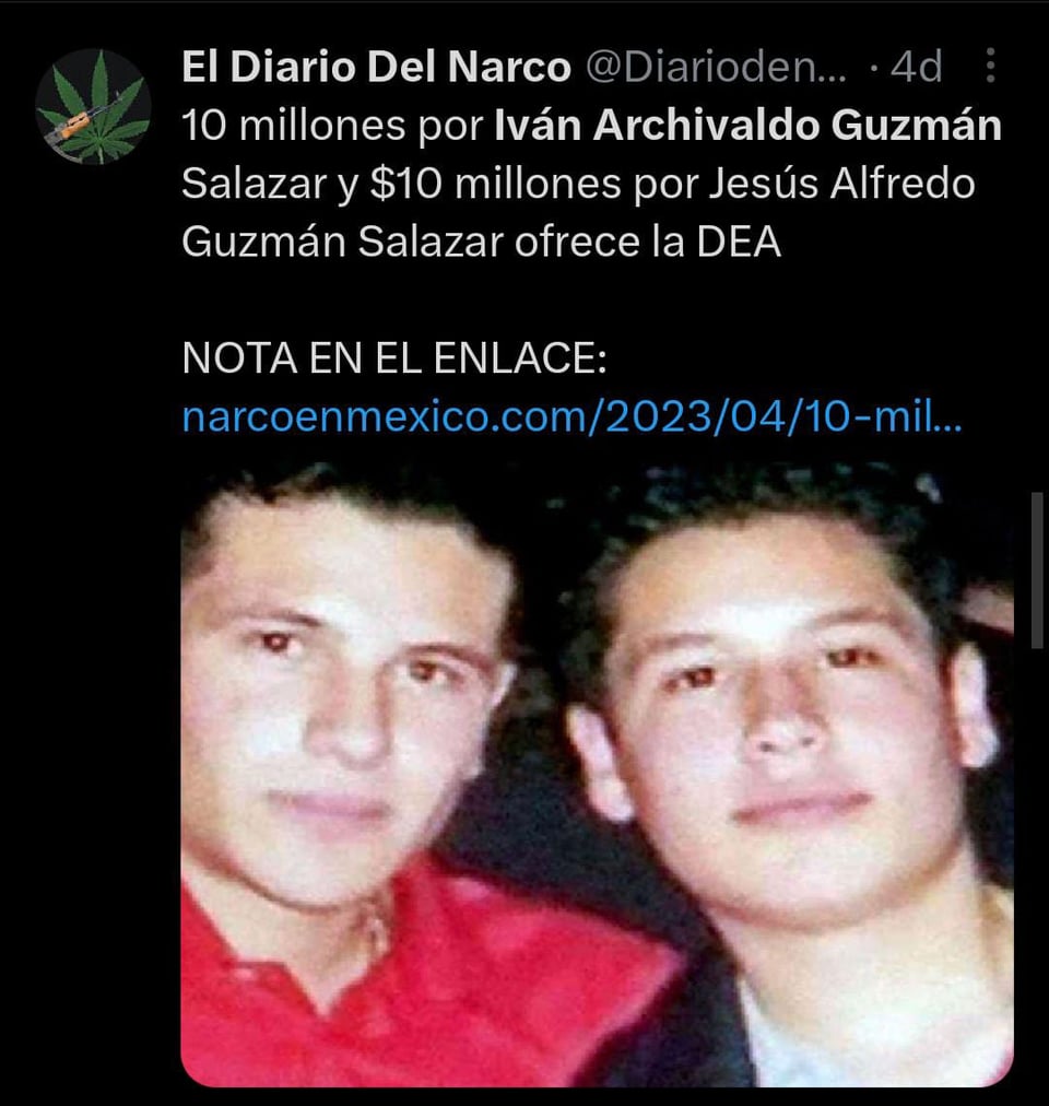 They add another member of 'Los Chapitos' to the list