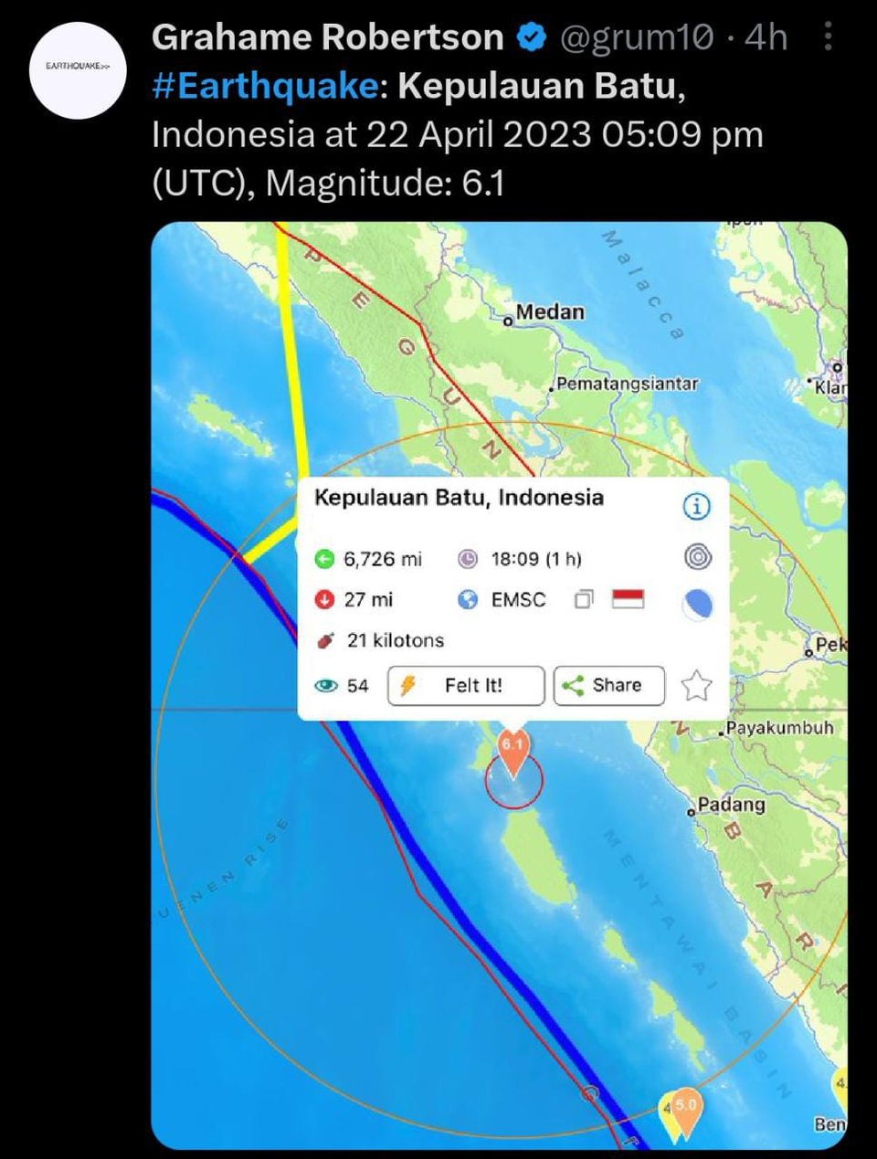 Dos sismos de casi 6 grados de magnitud sorprenden a habitantes