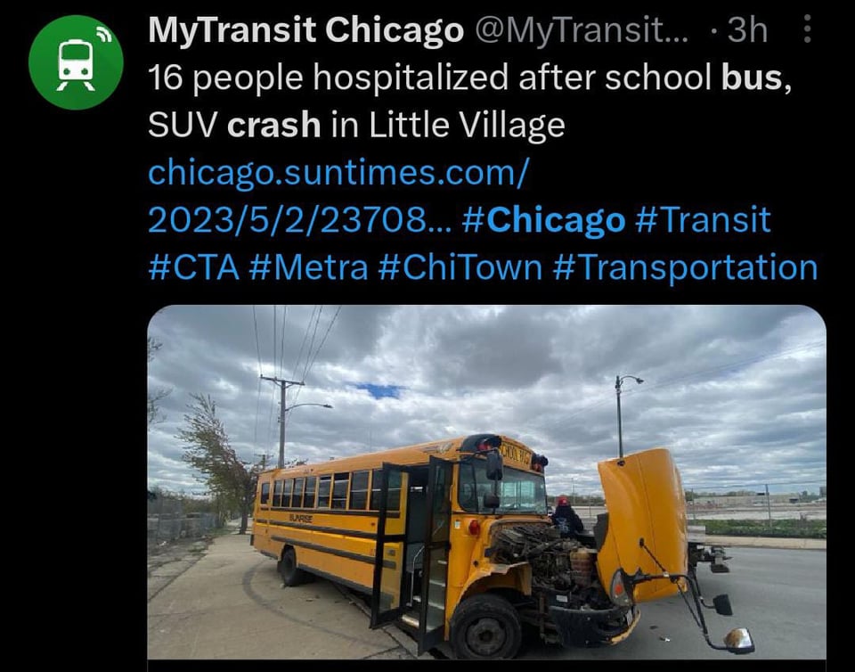 Autobús escolar sufre devastador choque