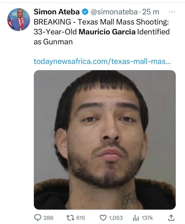 Texas mall shooting suspected shooter