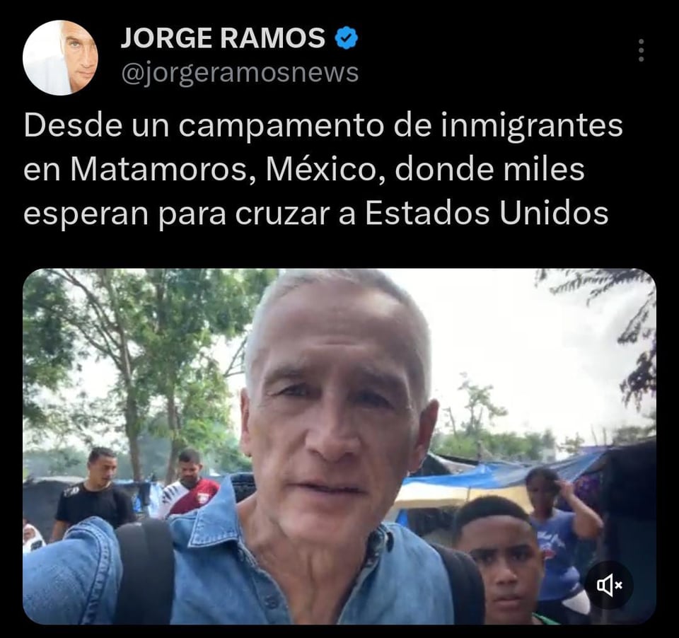 Jorge Ramos muestra a los inmigrantes en la frontera