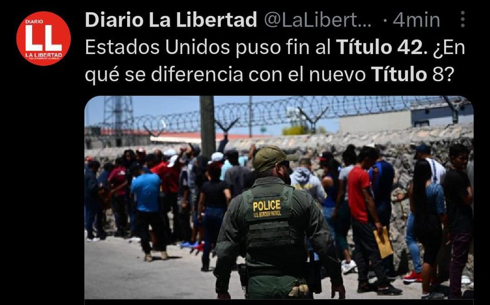 Declaran emergencia por fin del Título 42