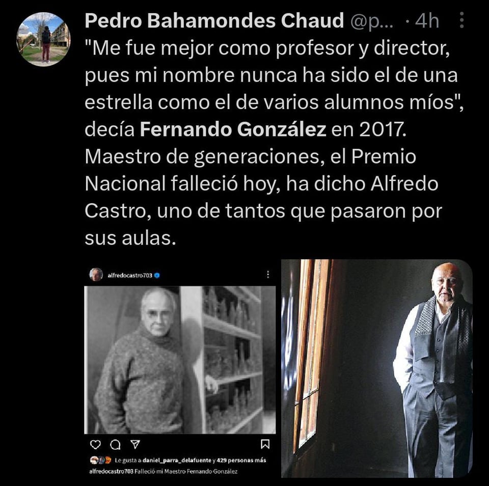 Se despiden de él en su academia