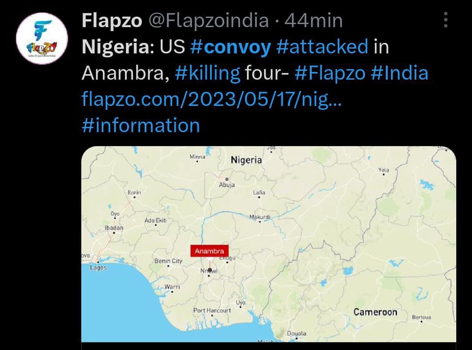 Ataque a tropas estadounidenses deja al menos 4 muertos en Nigeria