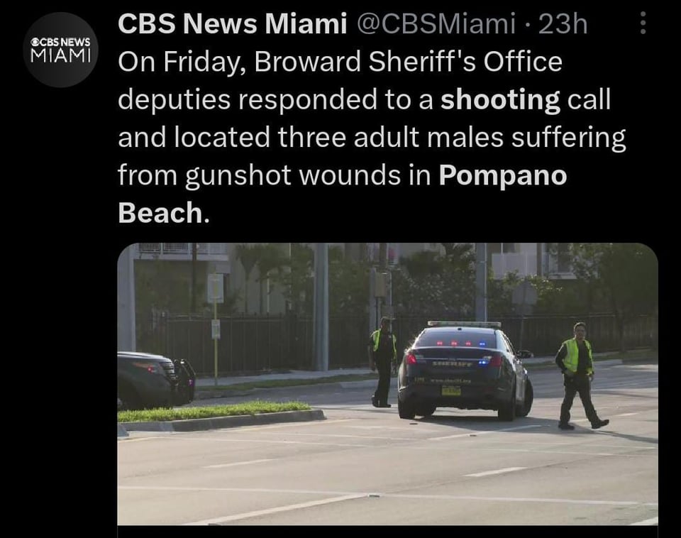 Autoridades investigan tiroteo en el sur de Florida