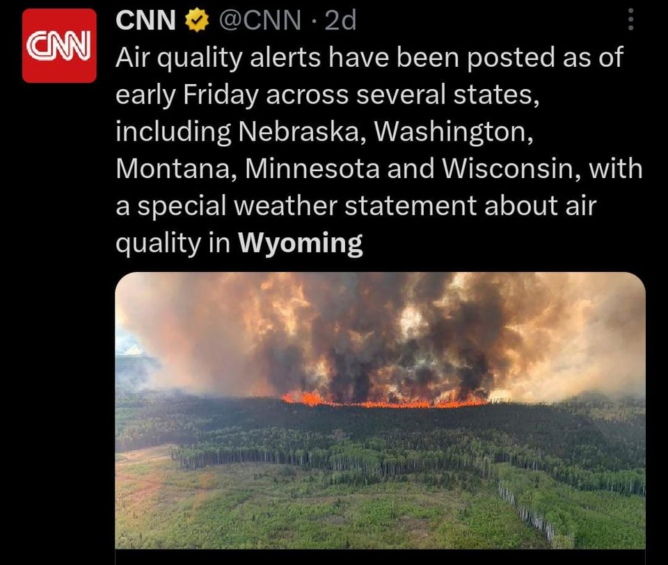 Emiten alerta en estados de EEUU por humo peligroso