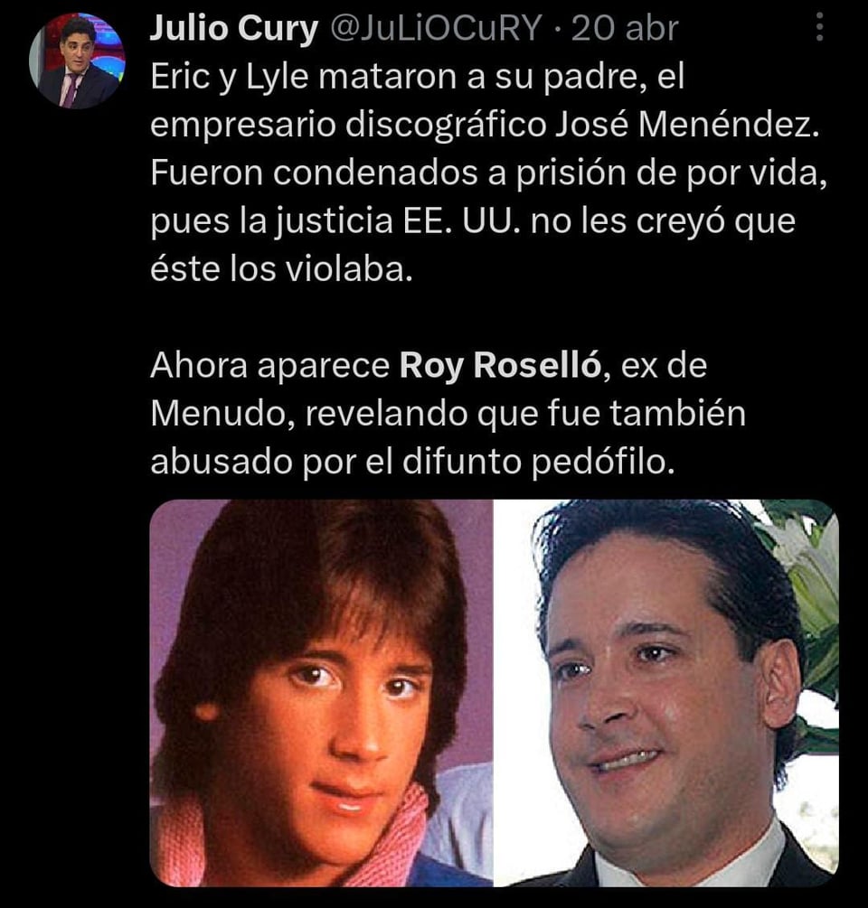 Señaló que también fue víctima del ejecutivo musical de RCA