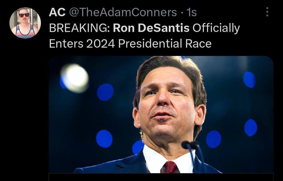 Ron DeSantis presenta de manera oficial candidatura para elecciones presidenciales de 2024