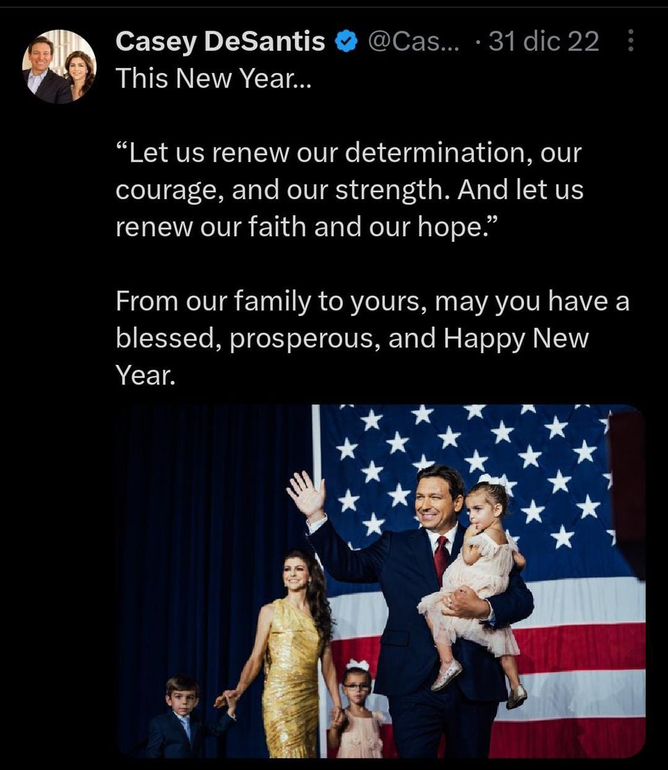 Hacen revelación inesperada de la esposa de DeSantis