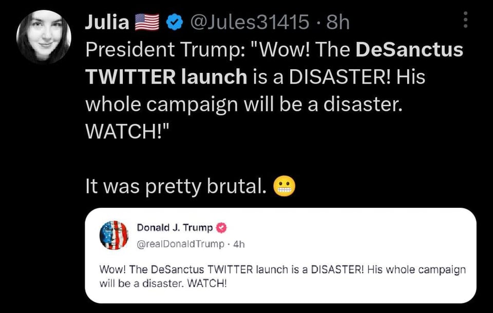 He mocks his campaign launch