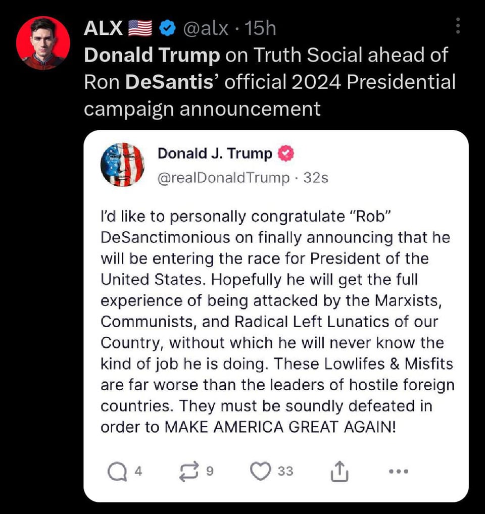 Trump mocks Ron DeSantis after campaign launch