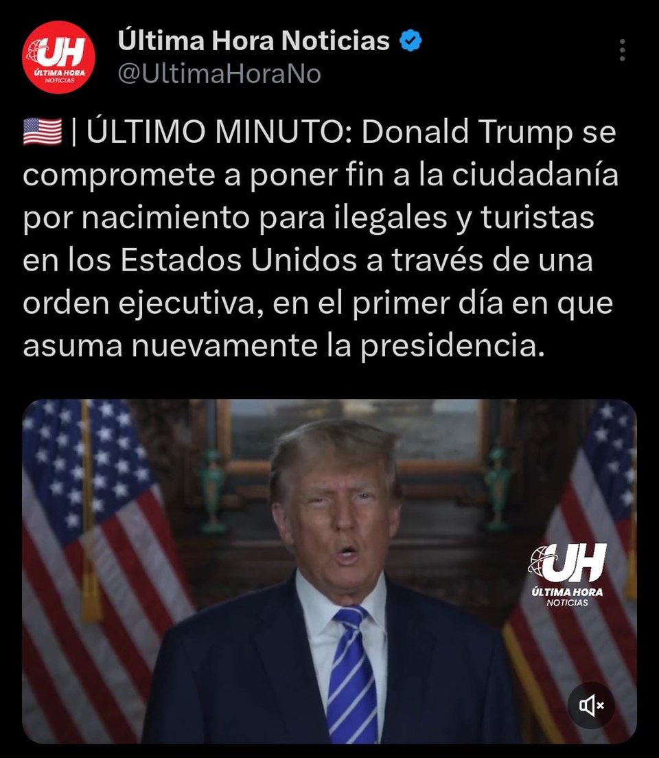 Trump se lanza contra ciudadanía de hijos de indocumentados