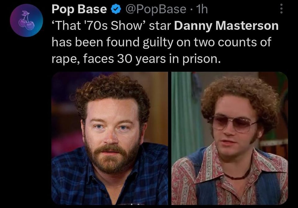 Danny Masterson, actor de 'El Show de los 70's' es encontrado culpable de violación
