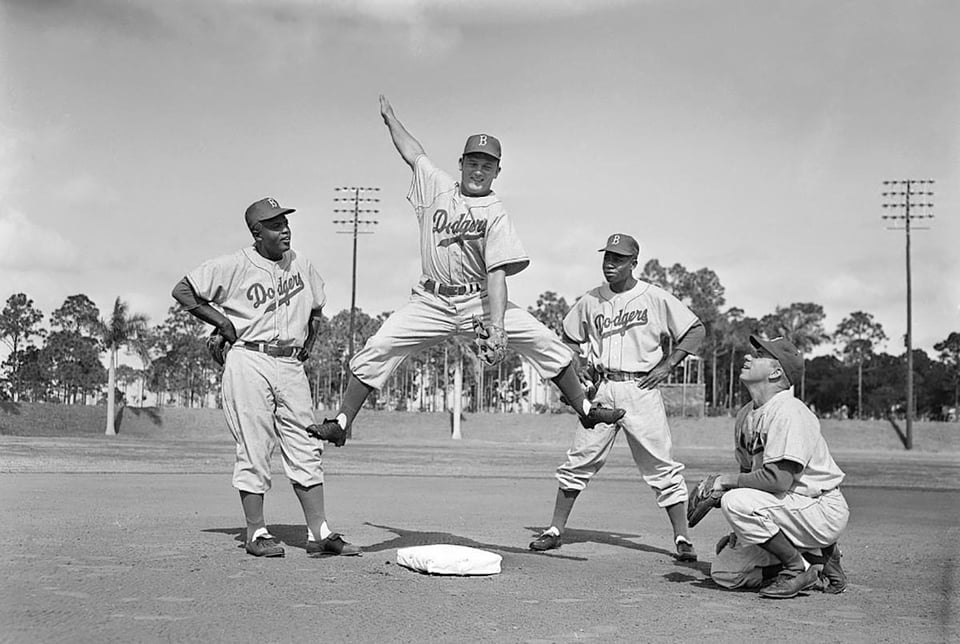 Brooklyn Dodgers, baseball, Jackie Robinson, Don Zimmer,