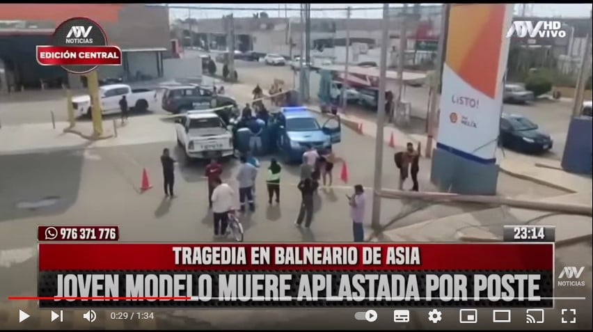 Young man crushed to death by pole