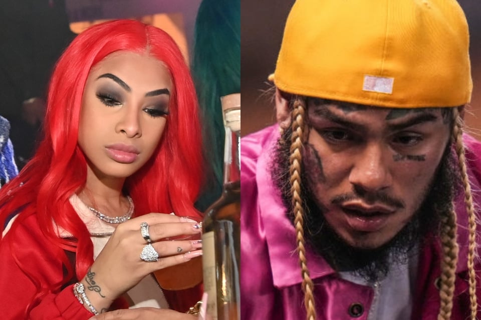 Tekashi 6ix9ine muestra videos donde Yailin lo amenaza con un cuchillo featured image