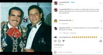 Vicente Fernández Junior luto