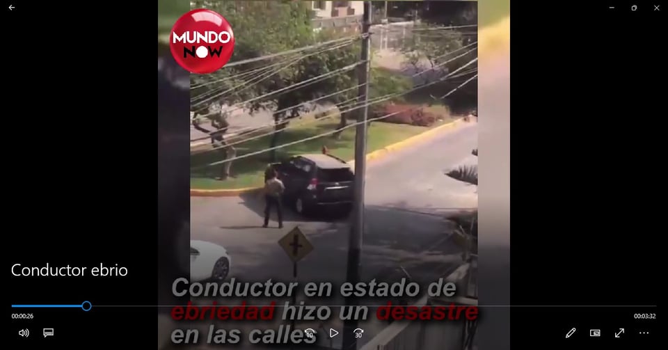 Conductor ebrio provoca caos