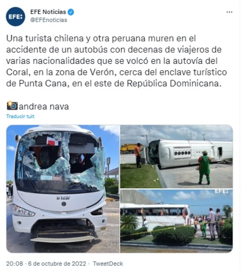 El chofer está detenido