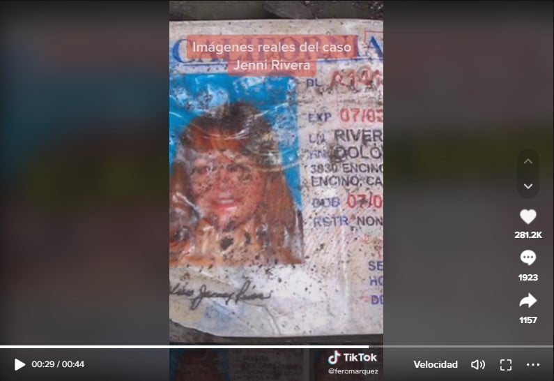 Imágenes accidente Jenni Rivera