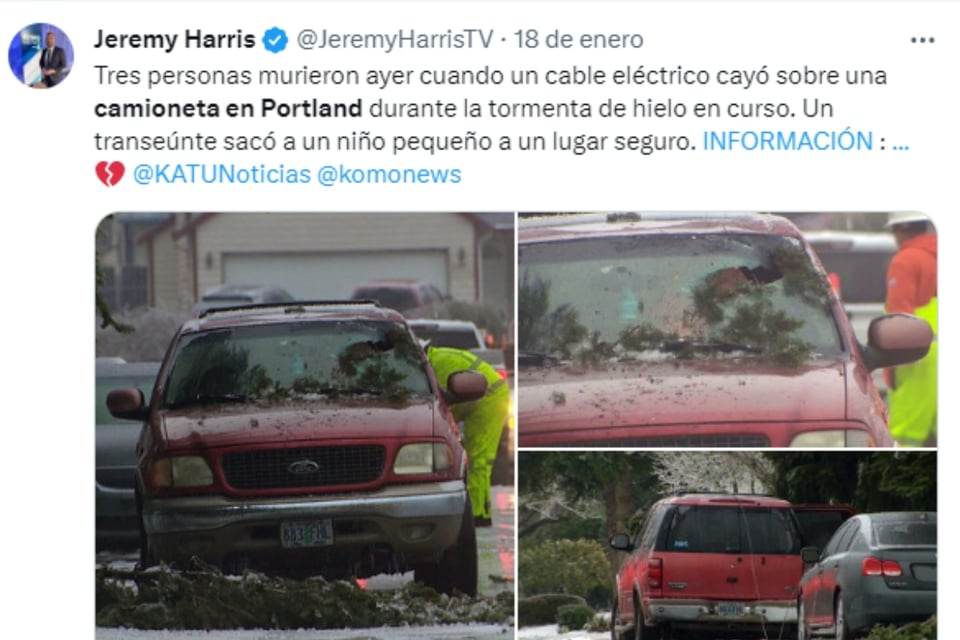 electrocución, tres muertos, vehículo, seguridad, mundonow