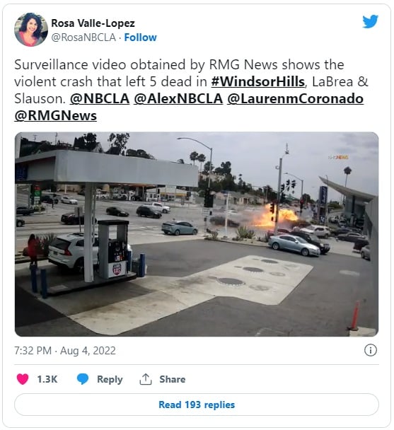 video accidente EEUU muertos heridos