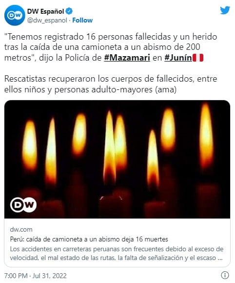 Trágico accidente camión cae a un abismo muertos