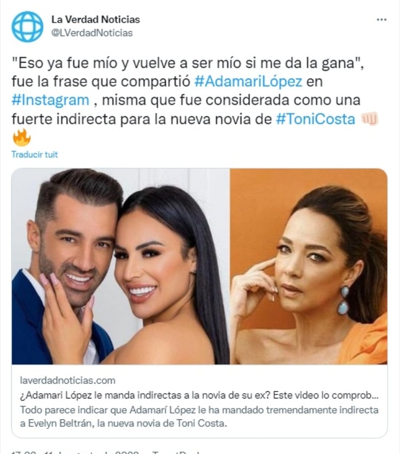 Adamari López indirectas: ¿Será que está celosa de Toni y Evelyn?