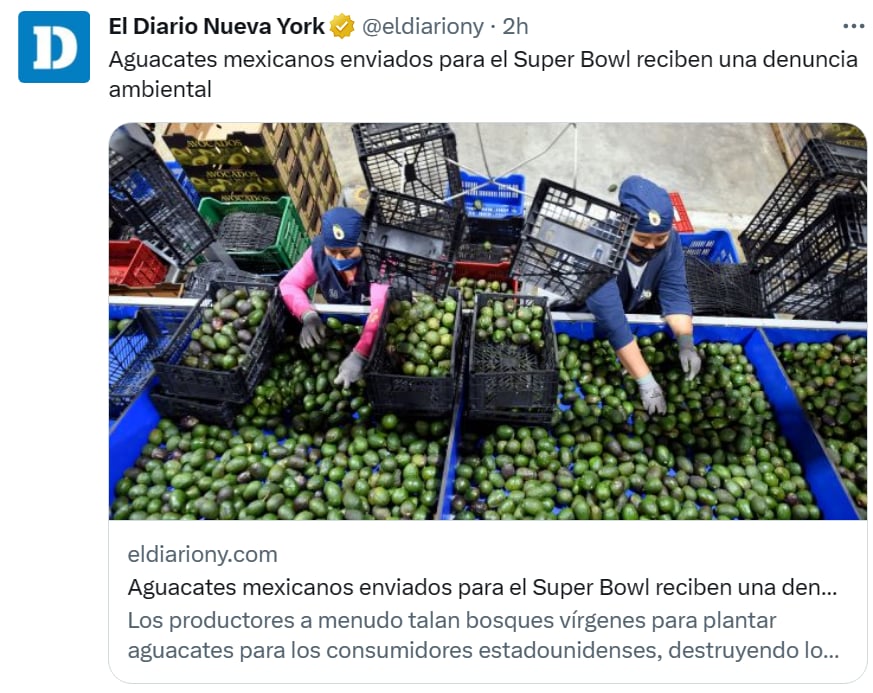 Aguacates Super Bowl