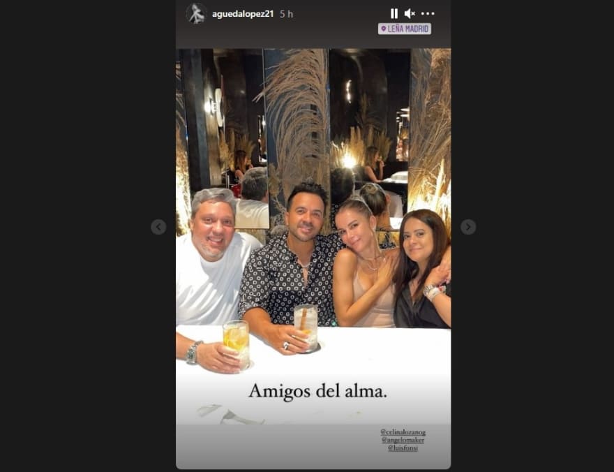 Adamari Águeda López romantic dinner Luis Fonsi 3